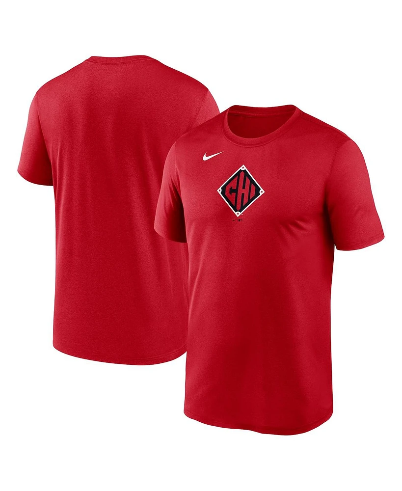Nike Men's Red Chicago White Sox 2025 City Connect Legend Team Phrase Script Performance T-Shirt