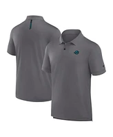 Fanatics Men's Heather Gray Miami Dolphins Front Office Move Mono Polo Shirt