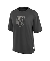 Fanatics Women's Charcoal Vegas Golden Knights Oversized Elements Raw Edge Future Ground T-Shirt
