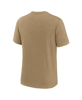 Nike Men's Heather Light Brown Alabama Crimson Tide Legacy Arch Tri-Blend T-Shirt