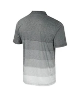 Colosseum Men's Gray Oklahoma State Cowboys Striped Mesh Polo Shirt