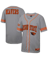 Colosseum Men's Gray Oregon State Beavers Free Spirited Baseball Jersey