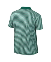 Colosseum Men's Green Colorado State Rams Striped Polo Shirt