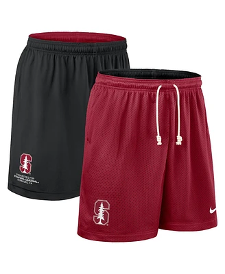 Nike Men's Cardinal/Black Stanford Cardinal 2025 Sideline Reversible Performance Shorts