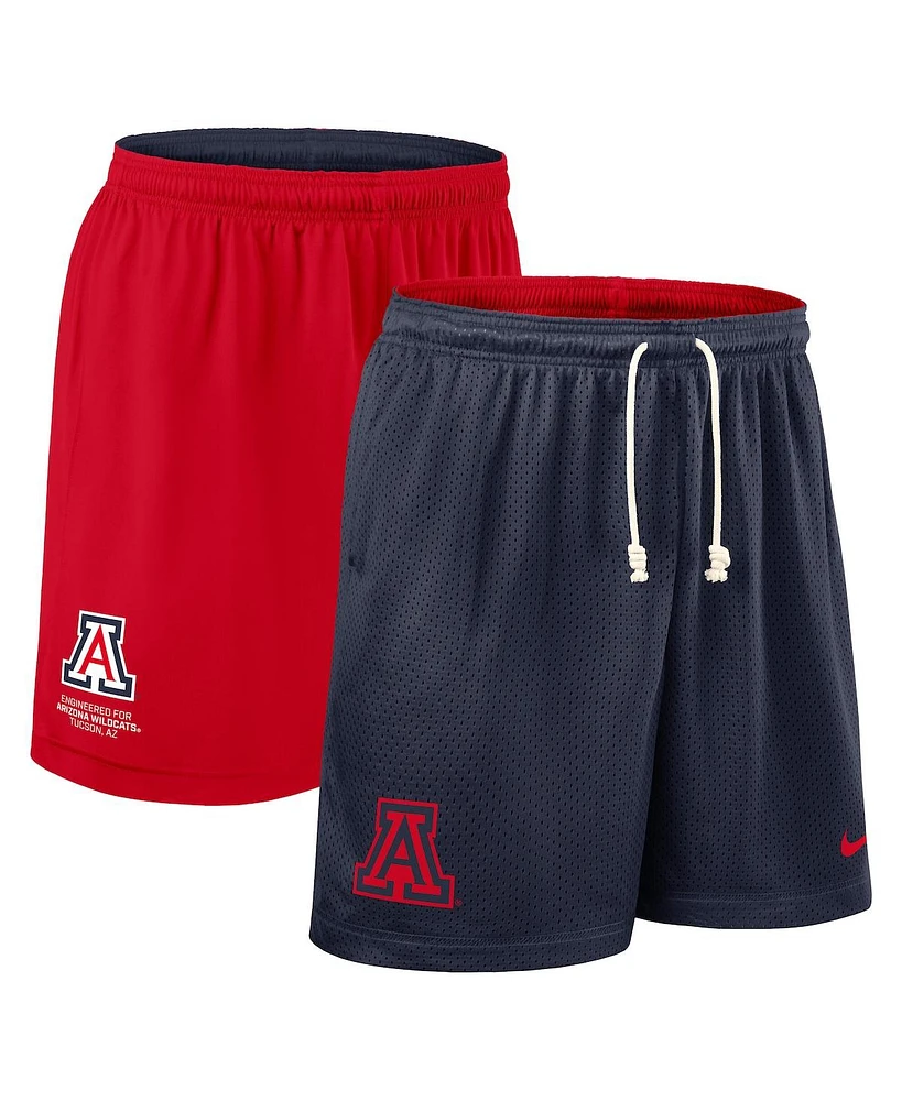 Nike Men's Navy/Red Arizona Wildcats 2025 Sideline Reversible Performance Shorts
