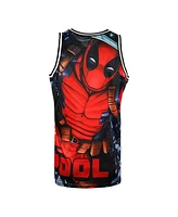 Lids Men's Black Deadpool Comic Big Print Mesh Jersey