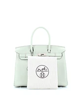 Pre-Owned Hermes Birkin 30 Handbag Grey Togo with Palladium Hardware