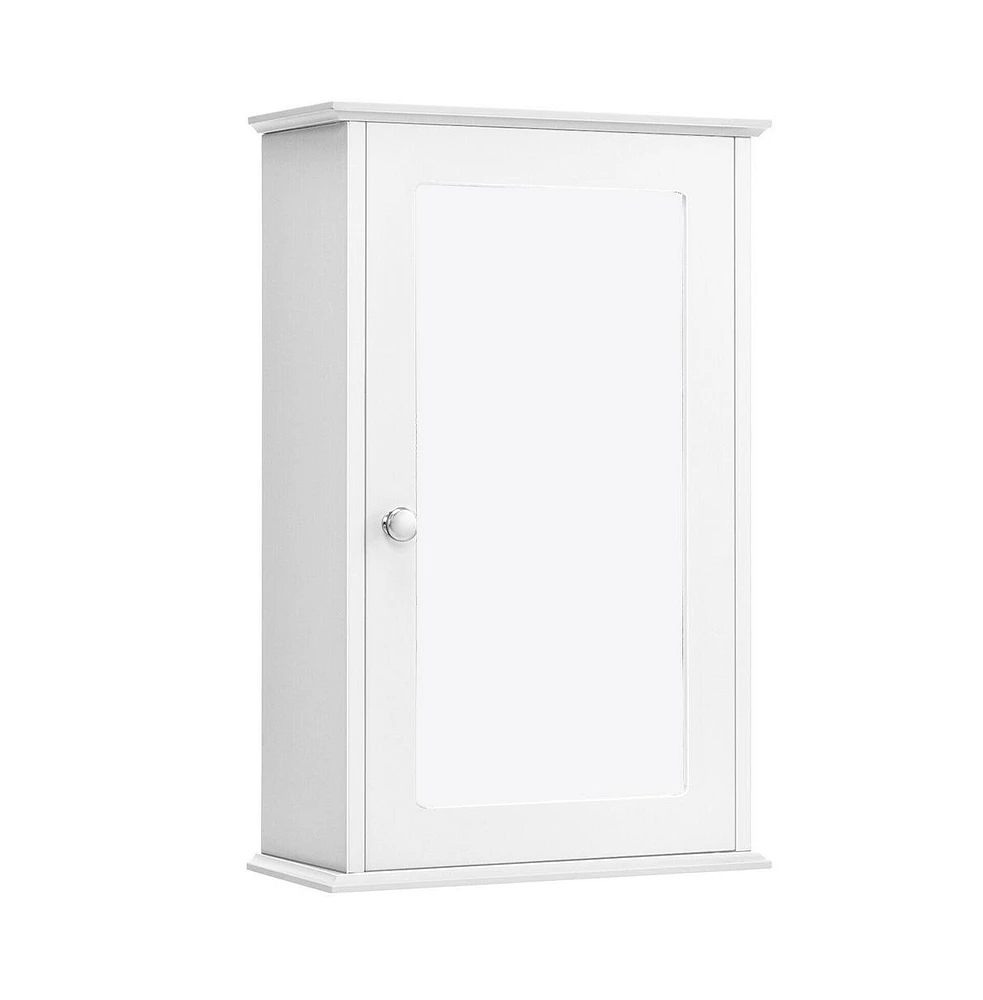 Bathroom Wall Cabinet with Single Mirror Door