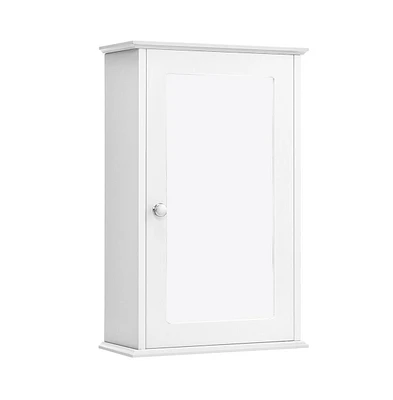 Bathroom Wall Cabinet with Single Mirror Door