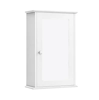 Bathroom Wall Cabinet with Single Mirror Door