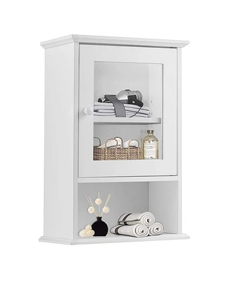 Bathroom Wall Mounted Adjustable Hanging Storage Medicine Cabinet