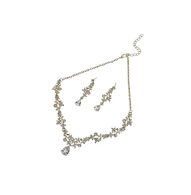 Sohi Glamorous Jewel Jewellery Set