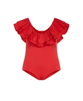City Chic Plus Frill Shoulder Bodysuit