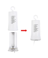 Yescom Patio Umbrella Solar String Light with Remote Control Timer Fit 6-Rib 7/8/9 Ft Outdoor Shade 96 Led Warm White