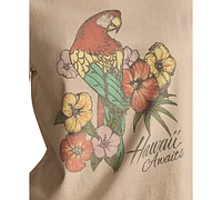 Lucky Brand Women's Hawaii Parrot Classic Cotton Crewneck T-Shirt