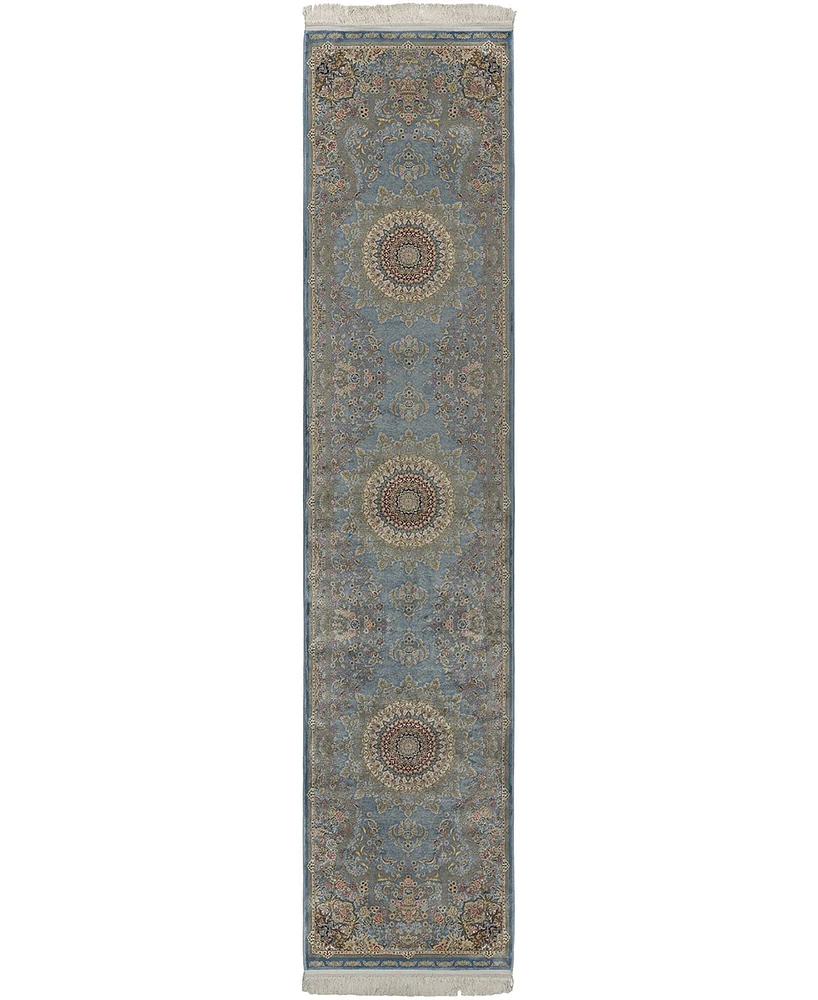 Kenneth Mink Majestic Elegance Tabriz 2'3" x 10' Runner Area Rug