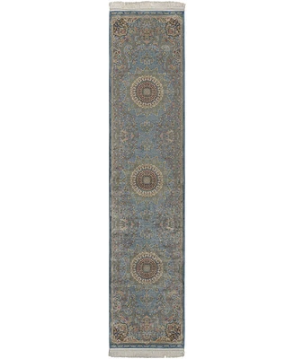 Kenneth Mink Majestic Elegance Tabriz 2'3" x 10' Runner Area Rug