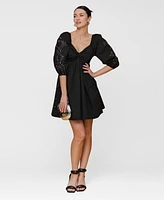 Avec Les Filles Women's Embellished A-Line Dress