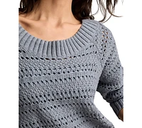 Lucky Brand Women's Off-The-Shoulder Cotton Sweater