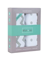 Ely's & Co. Baby Fitted Waterproof Bassinet Sheet 100% Combed Jersey Cotton