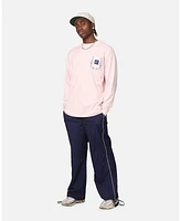 Carre Men's Floral Pocket Oversized Long Sleeve T-Shirt