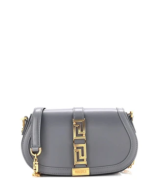 Pre-Owned Versace Medium Greca Goddess Shoulder Bag Leather