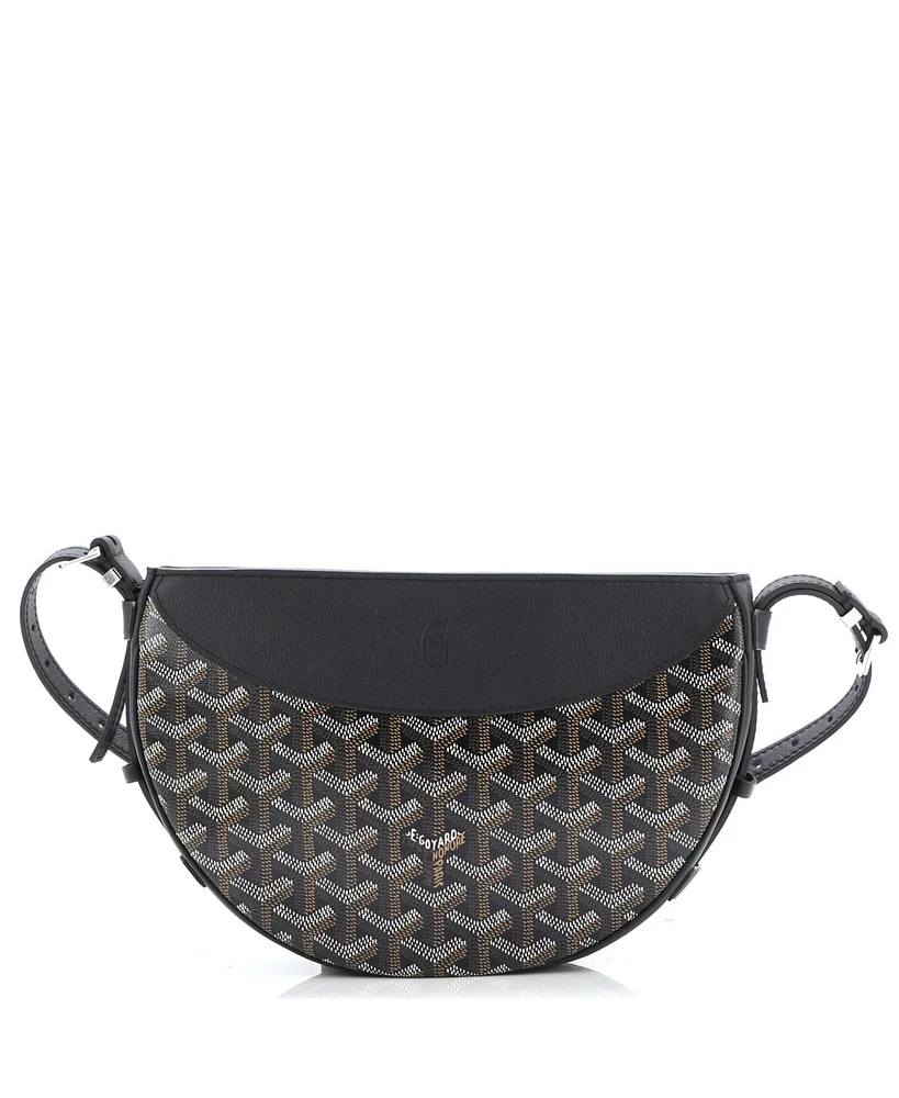 Pre-Owned Goyard Hirondelle Shoulder Bag Coated Canvas and Leather