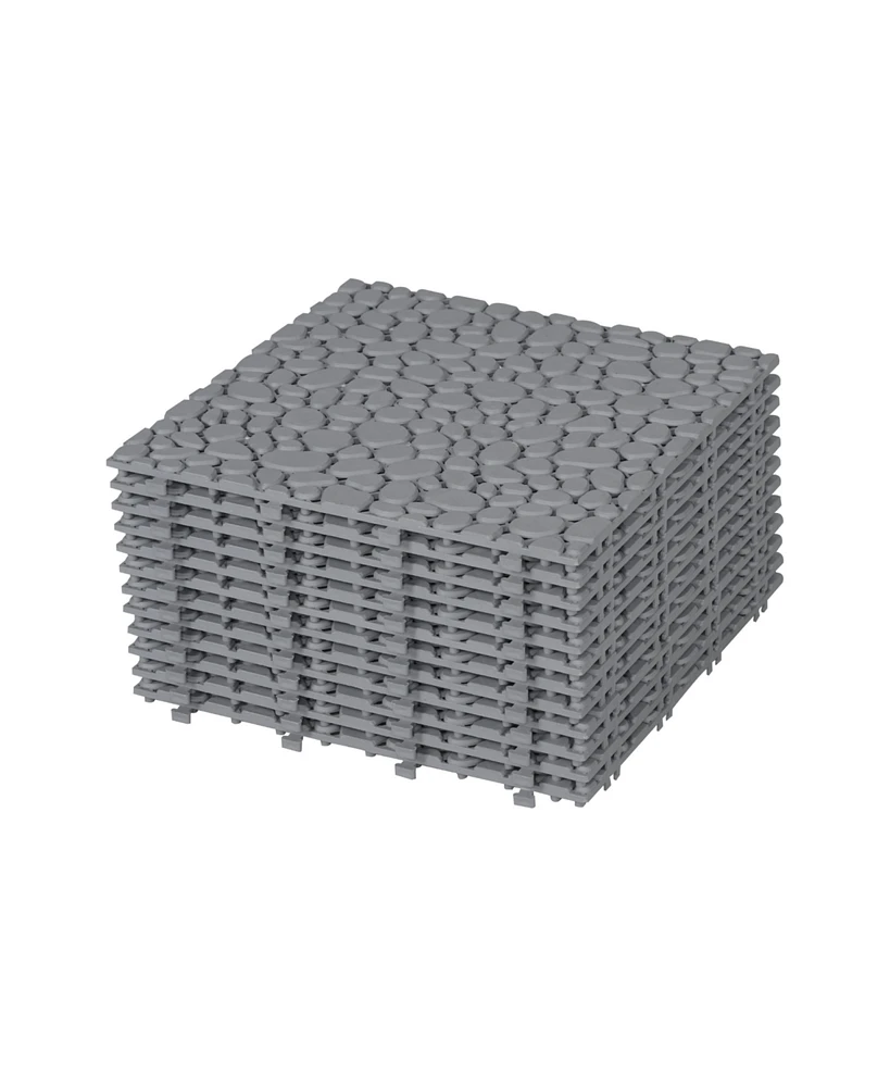 Gray Interlocking Deck Tiles - 12 Pack