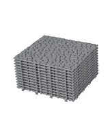 Gray Interlocking Deck Tiles - 12 Pack