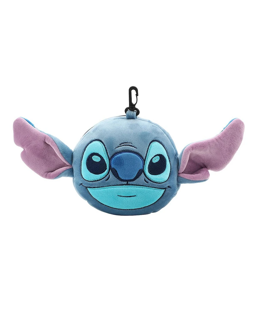 Disney Stitch Big Face Youth Blue 6" Neck Pillow