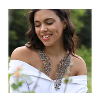 Sohi Crytstal-Cluster Statement Necklace