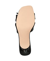 Marc Fisher Women's Delphy Kitten Heel Slip-On Sandals