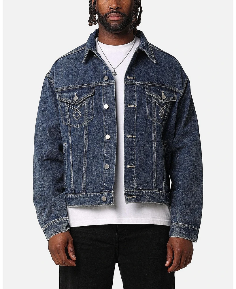 Xxiii Men's Classic Trucker Denim Jacket