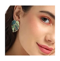 Sohi Leaf Stud Earrings