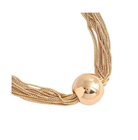 Sohi Rhinestones Ballchain Necklace