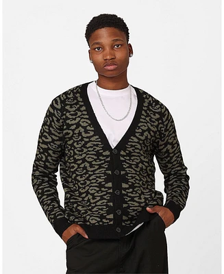 Xxiii Men's Thiago Leopard Cardigan