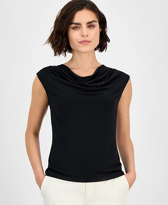 I.n.c. International Concepts Petite Sleeveless Cowlneck Top, Exclusively at Macy's