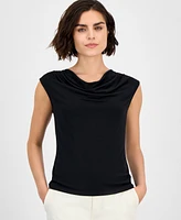 I.n.c. International Concepts Petite Sleeveless Cowlneck Top, Exclusively at Macy's