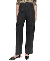 Dkny Jeans Women's High Rise Cotton Cargo