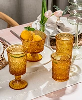 Qualia Glass Cameo Double Old-Fashioned Glasses, Set of 4