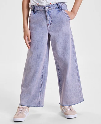 Epic Threads Little & Big Girls Indigo Wide-Leg Crop Jeans, Exclusively at Macy's