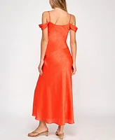 Bcx Juniors' Off-The-Shoulder A-Line Dress