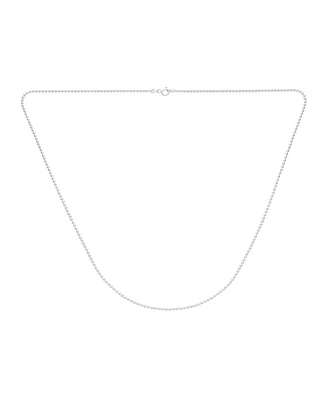 Bling Jewelry 2MM Sterling Silver Bead Ball Chain Necklace Italy Made 16-24 Inch
