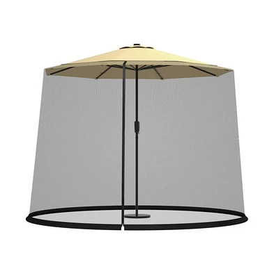 9 -10 Feet Outdoor Umbrella Table Screen Mosquito Bug Insect Net