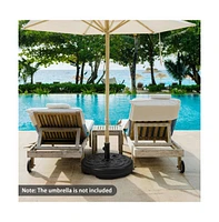 22 Inch Fillable Heavy-Duty Round Patio Umbrella Base Stand