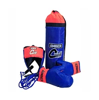 Amber Fight Gear Mini Boxing Toy Set Junior for 3 to 7yr olds Set Includes