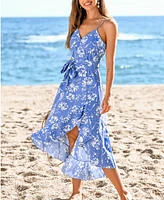 Cupshe Women's Early Sprint Floral Midi Beach Dress