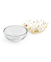 Michael Aram Wildflowers Large Glass Bowl