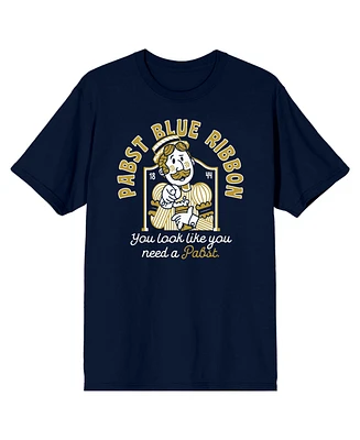 Pabst Blue Ribbon Men's You Look Like Need A Navy