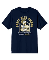 Pabst Blue Ribbon Men's You Look Like Need A Navy